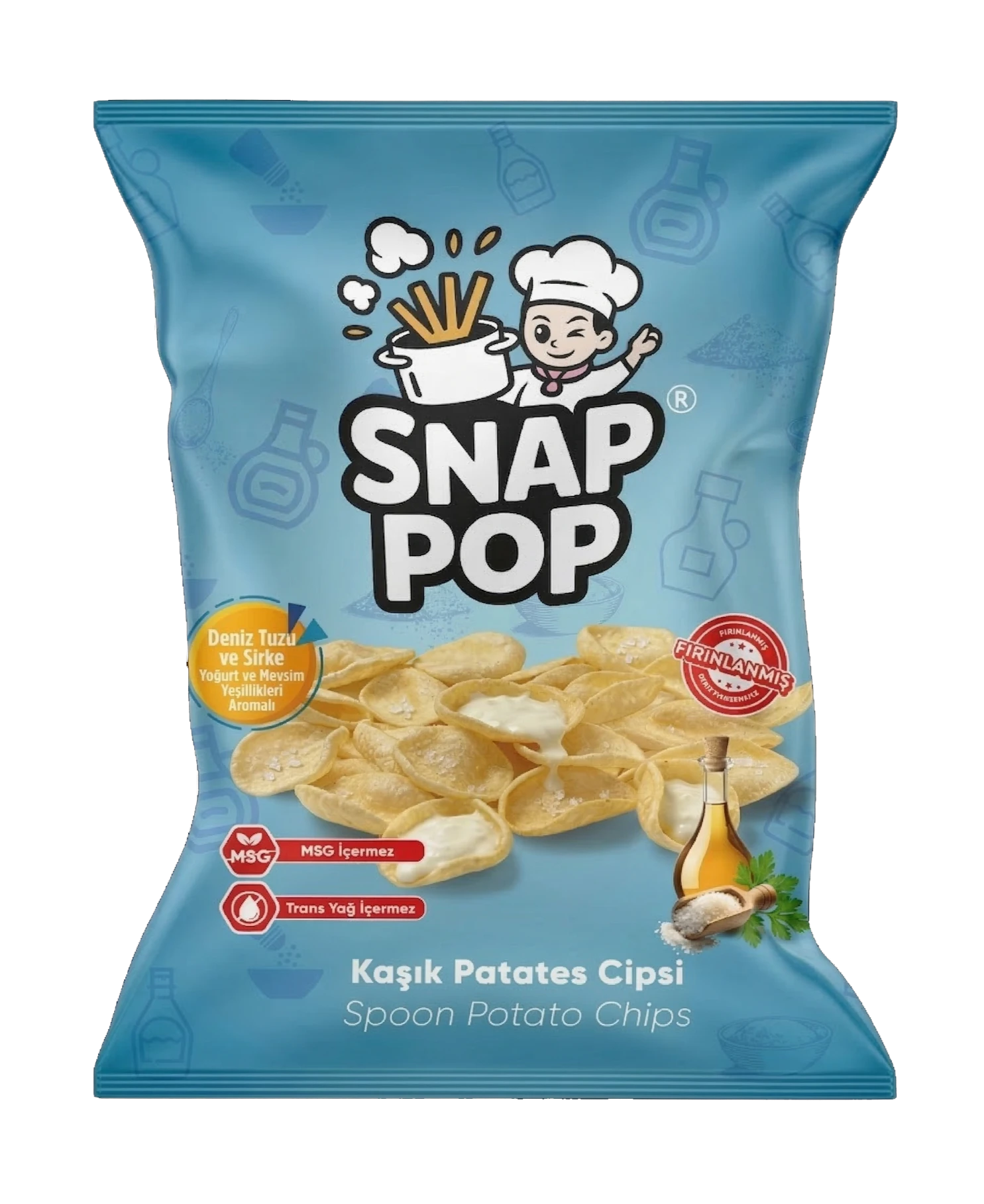 Soli Food Deniz Tuzu ve Sirke Kaşık Patates Cipsi