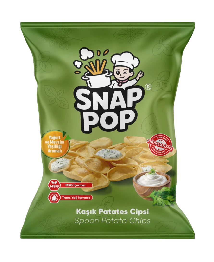Soli Food Yoğurt ve Mevsim Yeşilliği Aromalı Kaşık Patates Cipsi